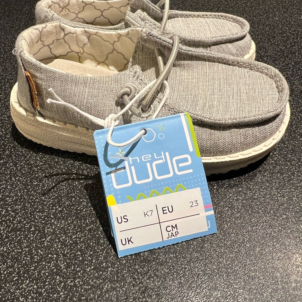 Hey Dude Kids Shoes - Light Gray